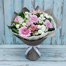 Букет цветов из:  Герберы, Альстромерии и Хризантемы #REPLACE_PRED# Сармаково