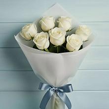 Букет 7 Белых роз Эдлесс Лав #REPLACE_PRED# Сармаково