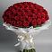 Букет 101 Красная роза Блэк Мэджик в Сармаково