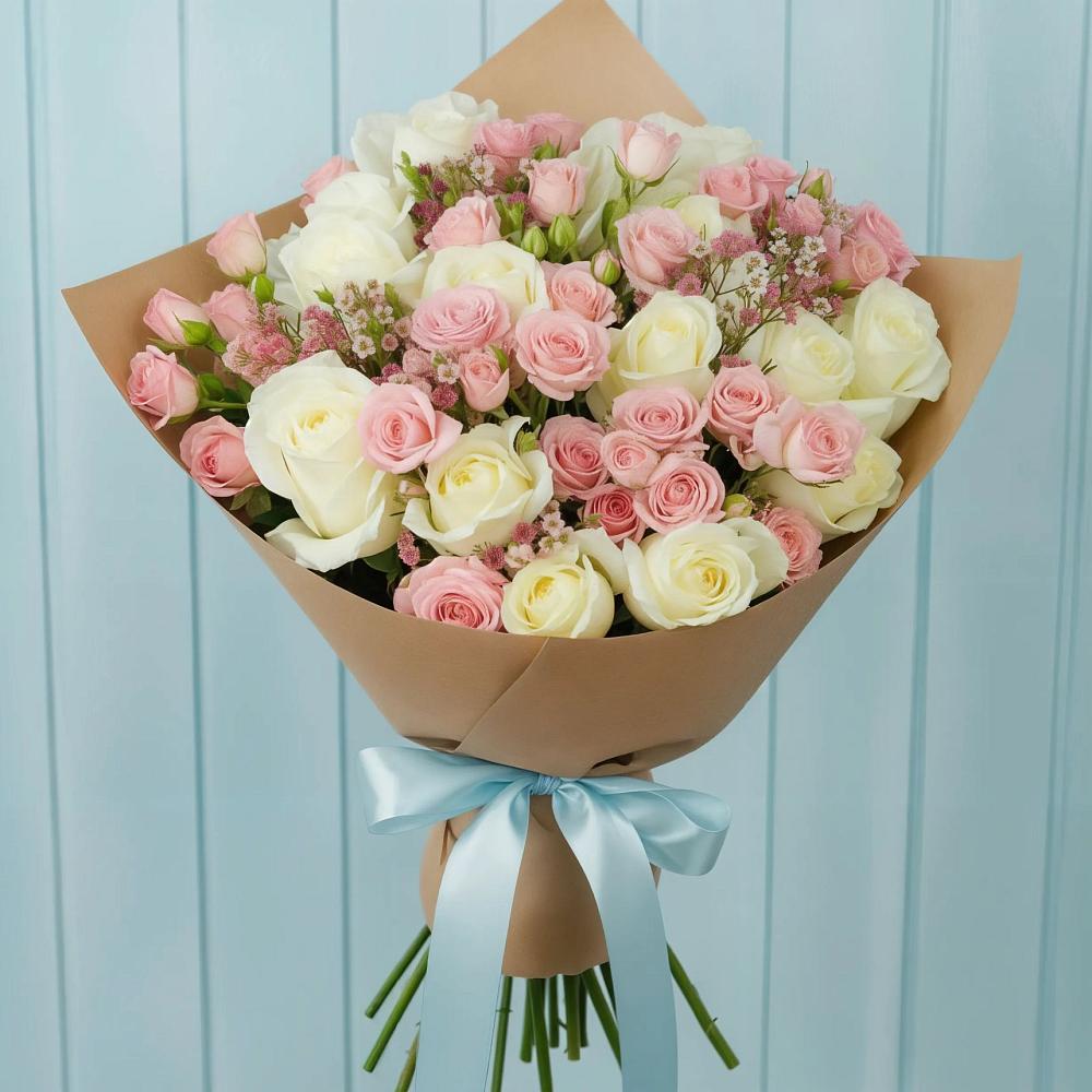 Букет цветов из: Розы в Сармаково