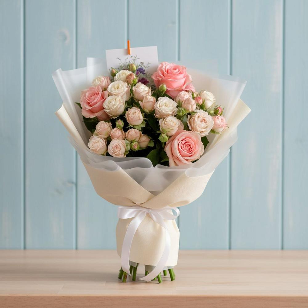 Букет цветов из: Розы в Сармаково