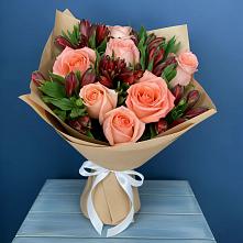 Букет цветов из:  Розы и Альстромерии #REPLACE_PRED# Сармаково