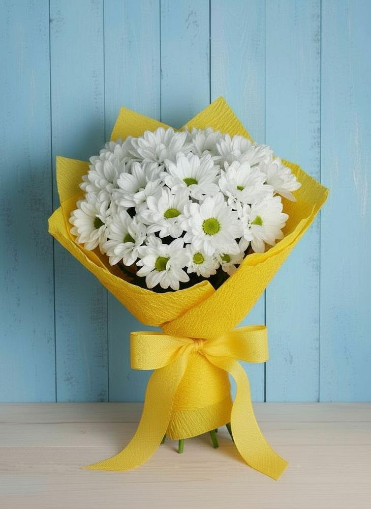 Букет цветов из: Хризантемы в Сармаково