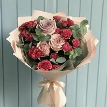 Букет цветов из:  Гвоздики и Розы #REPLACE_PRED# Сармаково