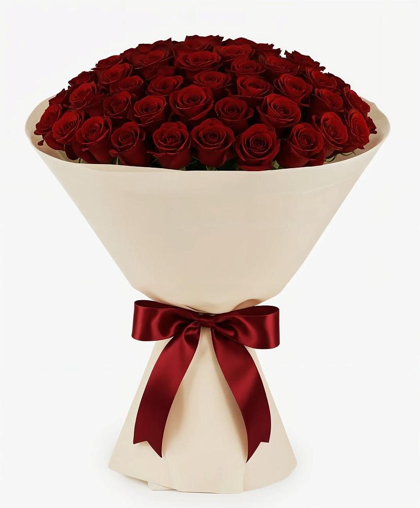 Букет 101 Бордовая роза Блэк Бакарра в Сармаково