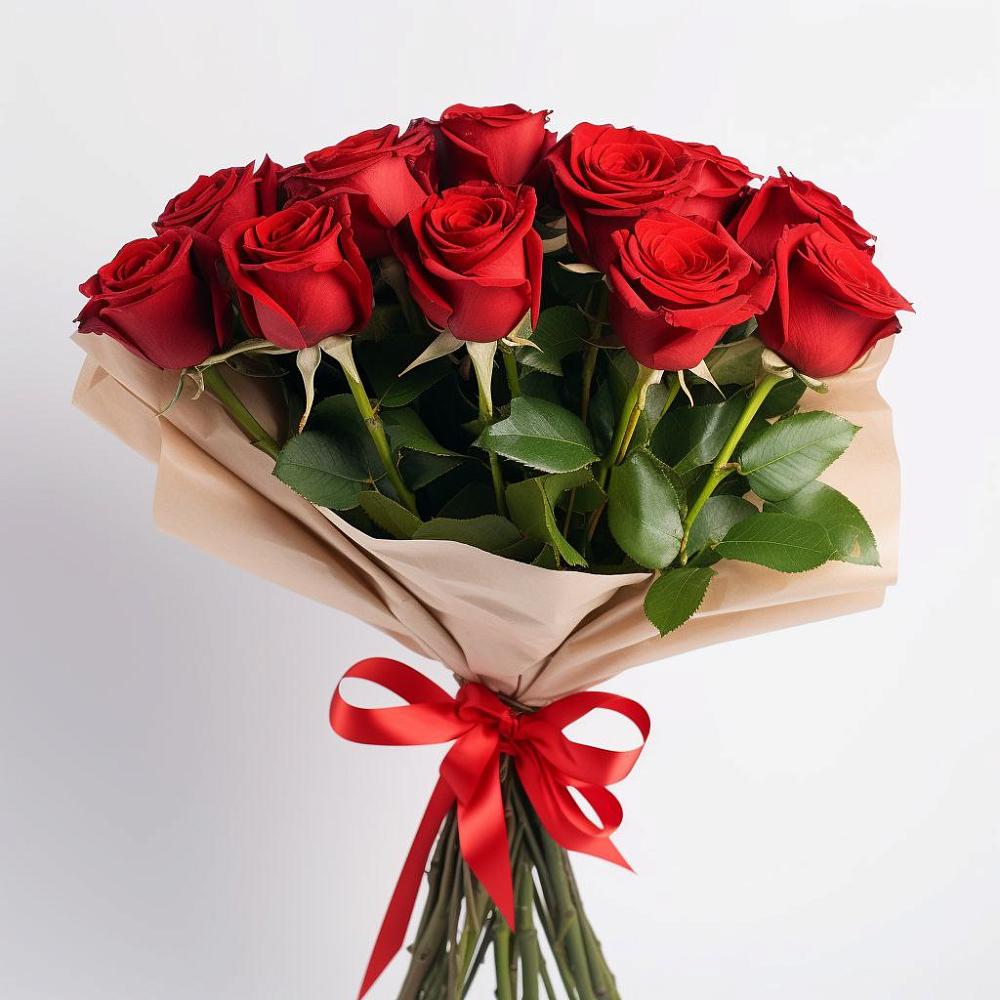 Букет 11 Красных роз Эдлесс Лав в Сармаково